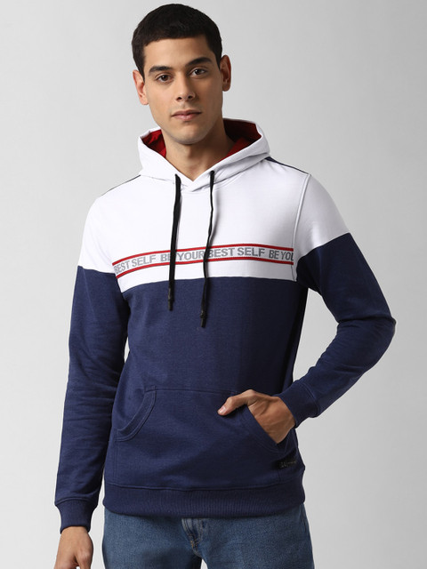 

Peter England Casuals Men Navy Blue Colourblocked Sweatshirt