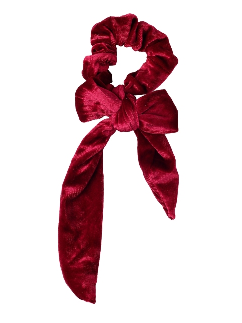 

ToniQ Women Maroon Solid Velvet Ponytail Holder