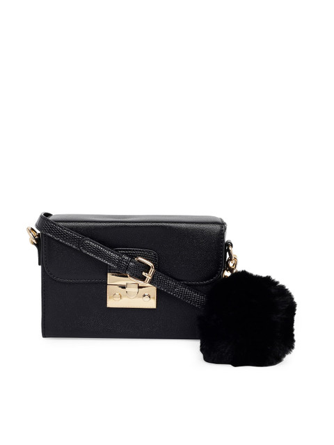 

ALDO Black Solid Sling Bag