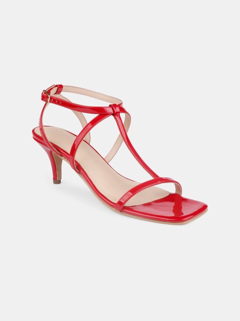 

AURELIA Women Red Solid Slim Heels