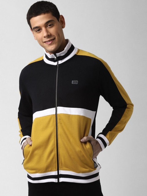 

Peter England Casuals Men Yellow Colourblocked Sweatshirt