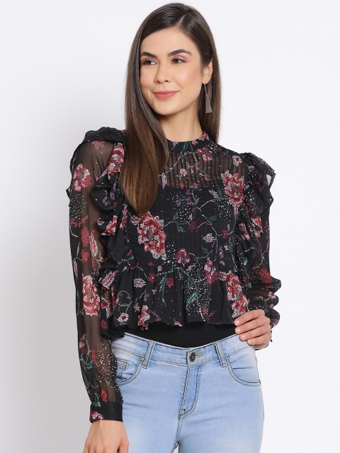

Oxolloxo Women Black Printed Top