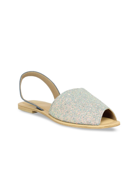 

Inc 5 Women Blue Solid Open Toe Flats
