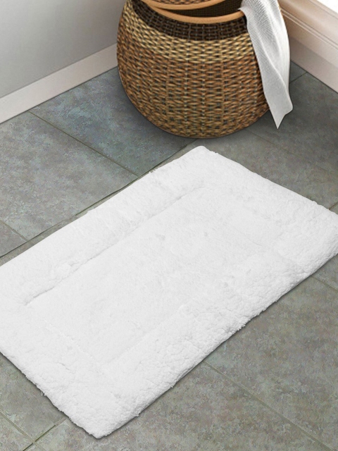 

SPACES White Solid 2000 GSM Rectangular Bath Mat