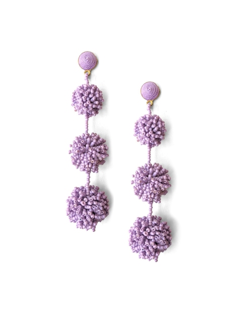 

Foxy Sperks Purple Contemporary Handcrafted Drop Earrings