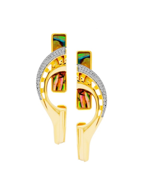 

shaze Gold-Toned Contemporary Ear Cuff