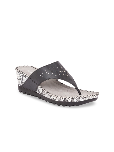 

Rocia Women Black Solid Sandals