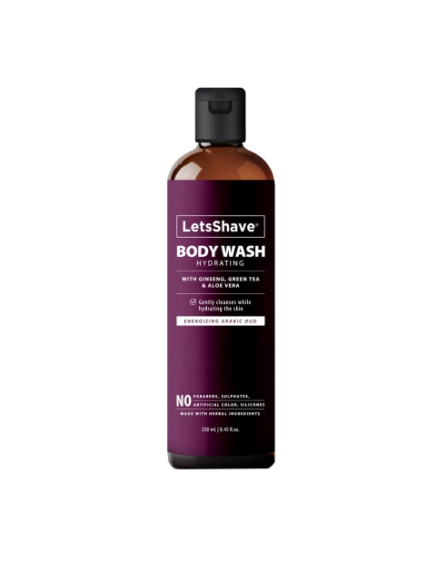 

LetsShave Unisex Arabic OUD Body Wash 250ml, Purple