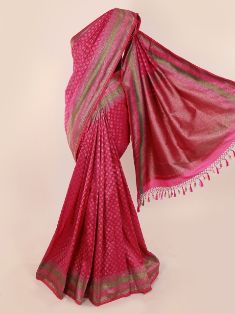 

Pothys Magenta Pure Silk Woven Design Banarasi Saree