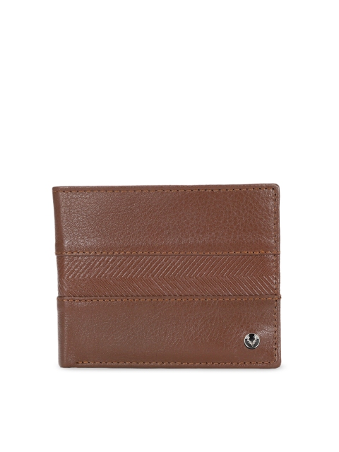

Allen Solly Men Brown Solid Leather Two Fold Wallet