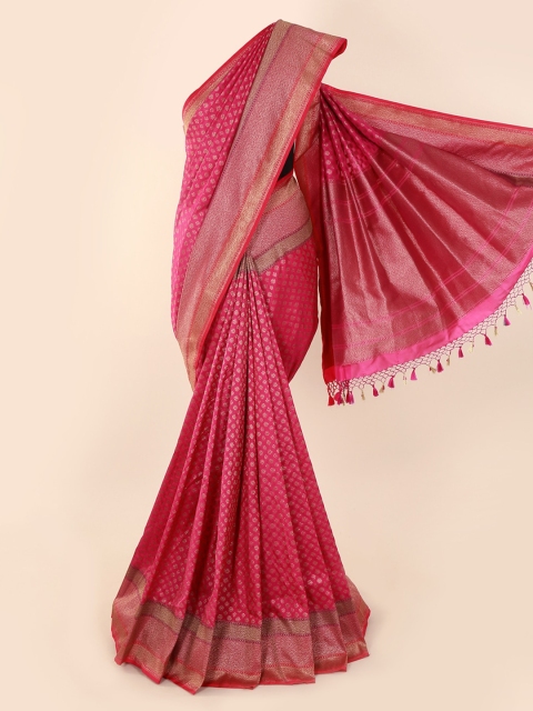 

Pothys Magenta Pure Silk Woven Design Banarasi Saree