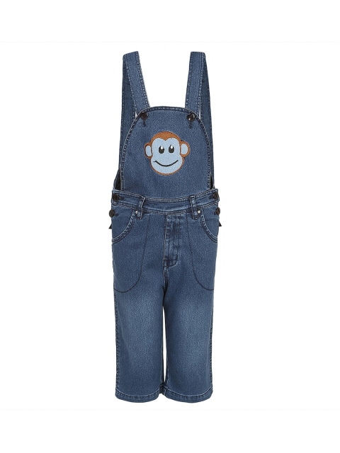 

FirstClap Unisex Kids Blue Solid Dungarees