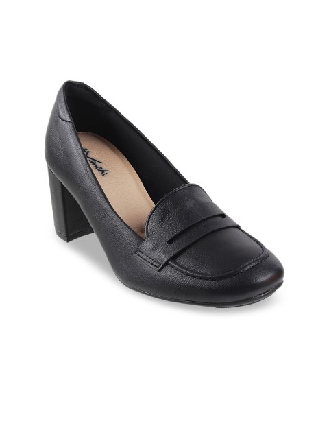 

DAVINCHI Women Black Solid Pumps
