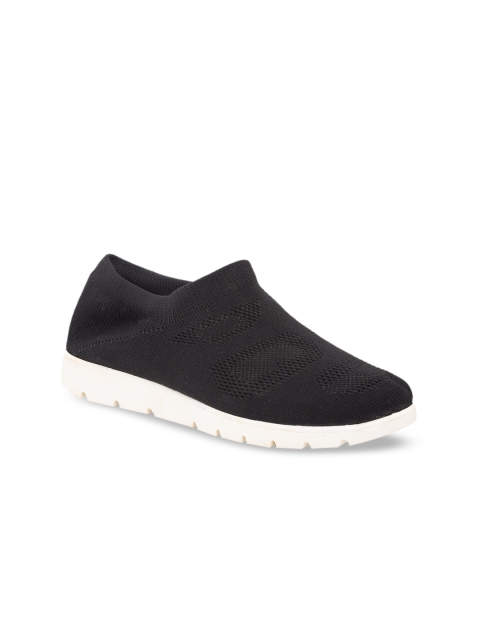 

Rocia Women Black Slip-On Sneakers