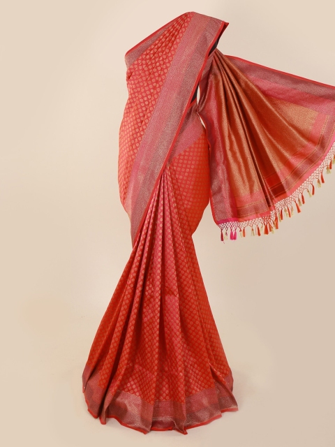 

Pothys Red Pure Silk Woven Design Banarasi Saree