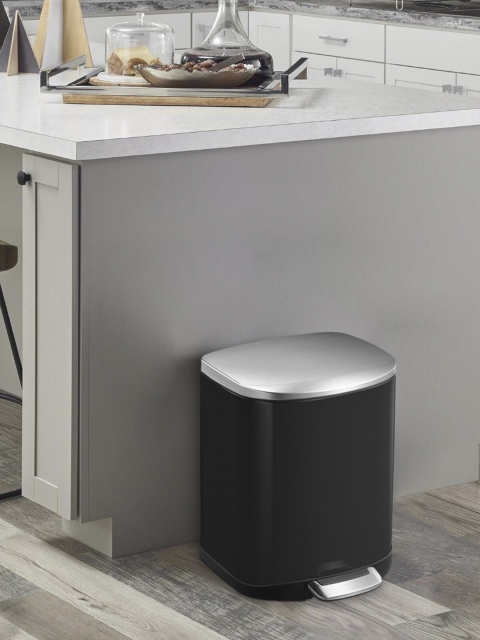 

OBSESSIONS Black Solid 6L Pedal Bin 6 Litre