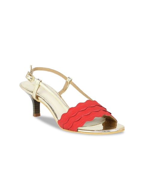 

Inc 5 Women Red Solid Sandals