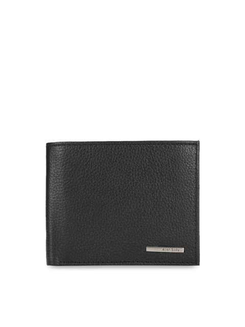 

Allen Solly Men Black Solid Leather Two Fold Wallet