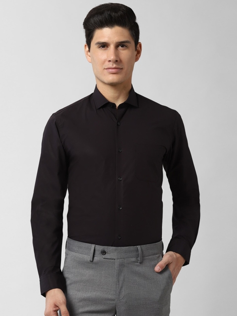 

Peter England Men Black Slim Fit Solid Casual Shirt