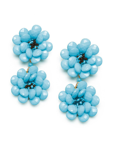 

Foxy Sperks Blue Contemporary Drop Earrings