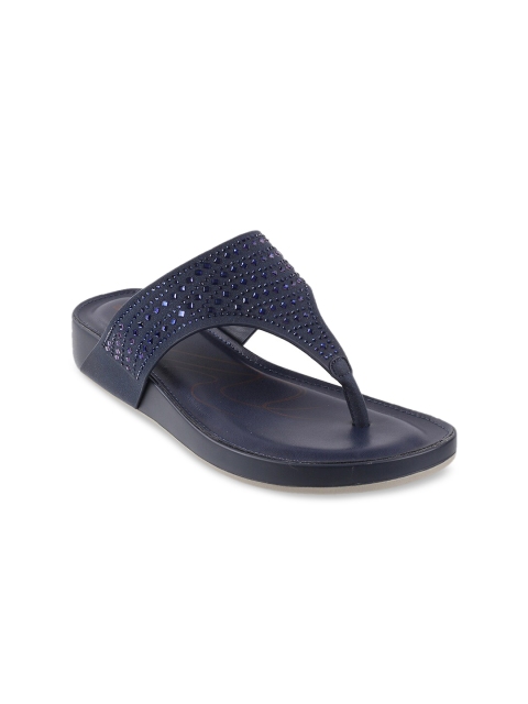 

DAVINCHI Women Blue Textured Sandals