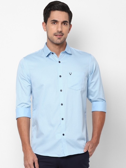 

Allen Solly Men Blue Slim Fit Printed Casual Shirt