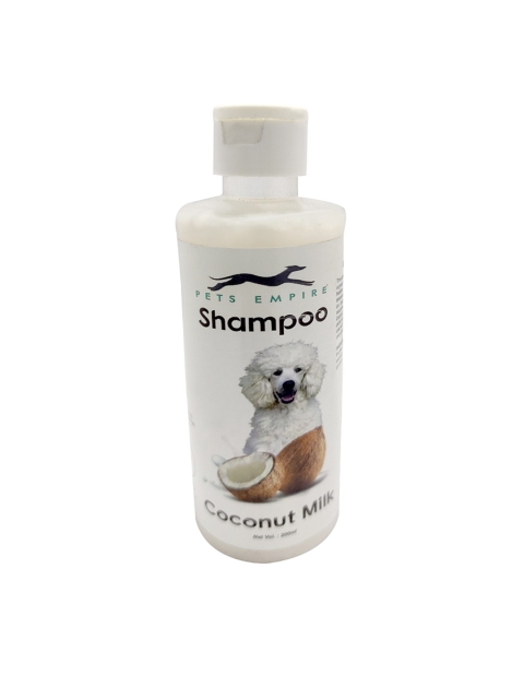 

PETS EMPIRE Coconut Milk Naturally Organic Body Shampoo for Pets - 200 ml, White