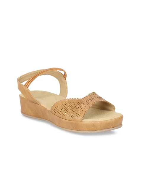 

Inc 5 Women Tan Brown Solid Heels
