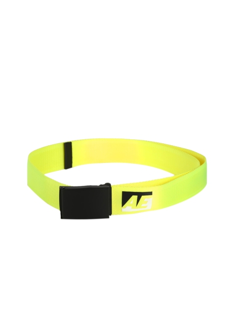 

AMERICAN EAGLE OUTFITTERS Men Yellow & Black Woven Design Belt
