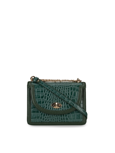 

Da Milano Green Textured Sling Bag