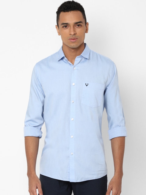 

Allen Solly Men Blue Slim Fit Solid Casual Shirt