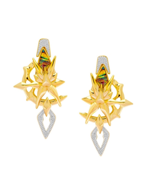 

shaze Gold-Plated Contemporary Ear Cuffs