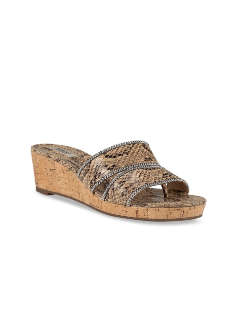

ROSSO BRUNELLO Women Beige Woven Design Sandals