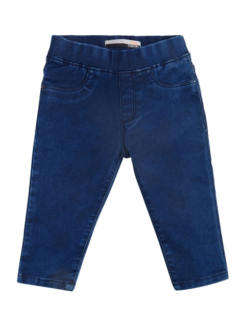 

VITAMINS Girls Blue Solid Denim Jeggings