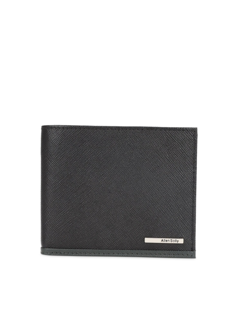 

Allen Solly Men Black Solid Leather Two Fold Wallet