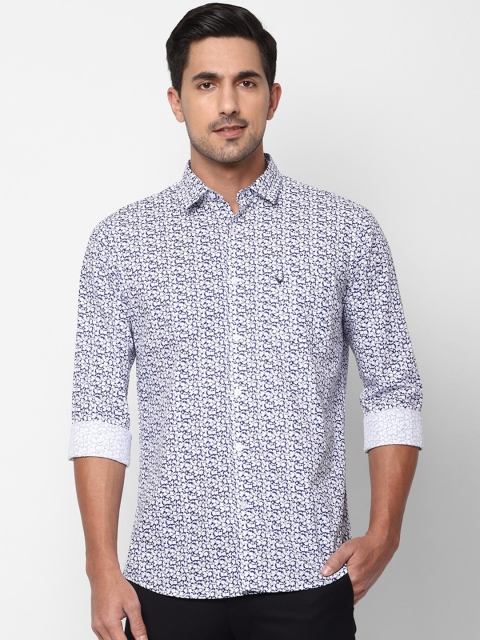 

Allen Solly Men White & Black Slim Fit Printed Cotton Casual Shirt