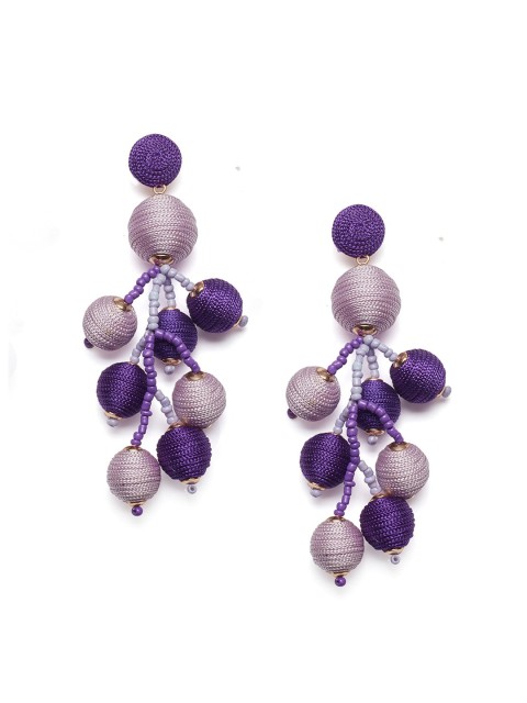 

Foxy Sperks Purple Contemporary Drop Earrings