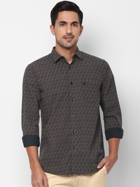 

Allen Solly Men Grey Slim Fit Self Design Casual Shirt