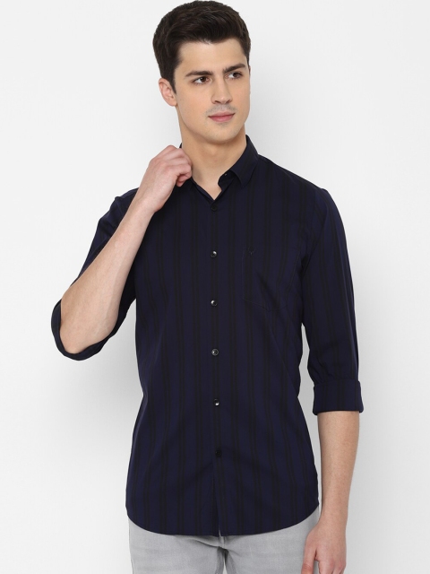 

Allen Solly Men Navy Blue Slim Fit Checked Casual Shirt