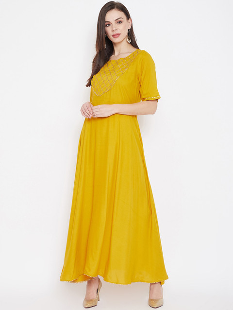 

Prakhya Women Yellow Solid Kurta with Palazzos