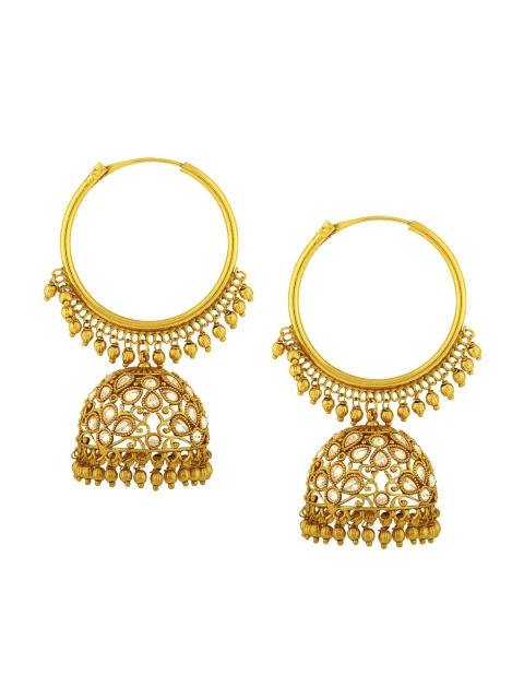 Alamod Gold-Plated Contemporary Jhumkas
