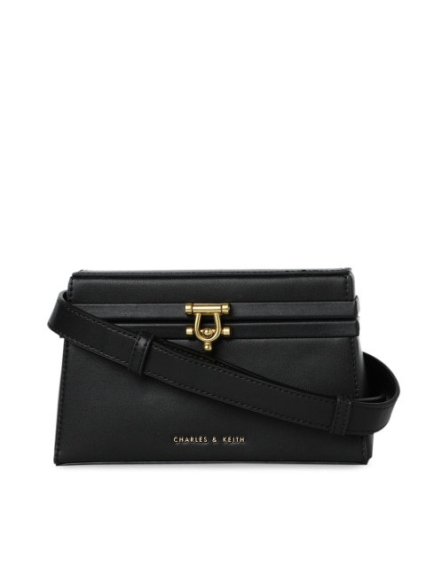 

CHARLES & KEITH Black Solid Sling Bag
