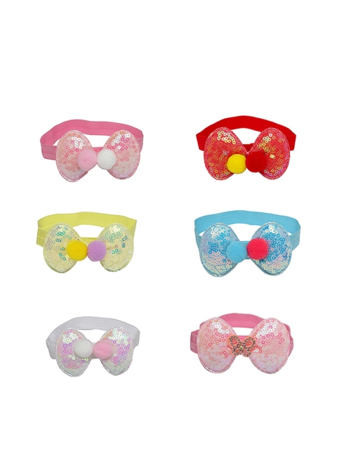 

Stoln Girls Set Of 6 Embellished Hairband, White
