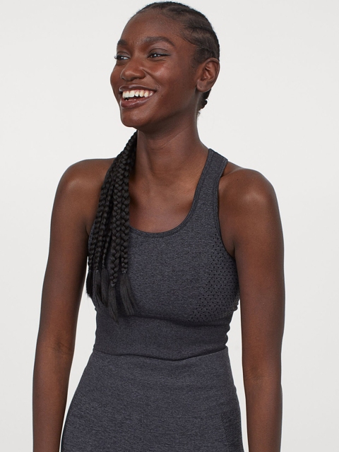 

H&M Grey Seamless Sports Bralette