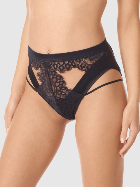

La Senza Women Black Self Design Bikini Briefs 11164139-03YZ