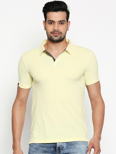 

Integriti Men Yellow Solid Polo Collar T-shirt