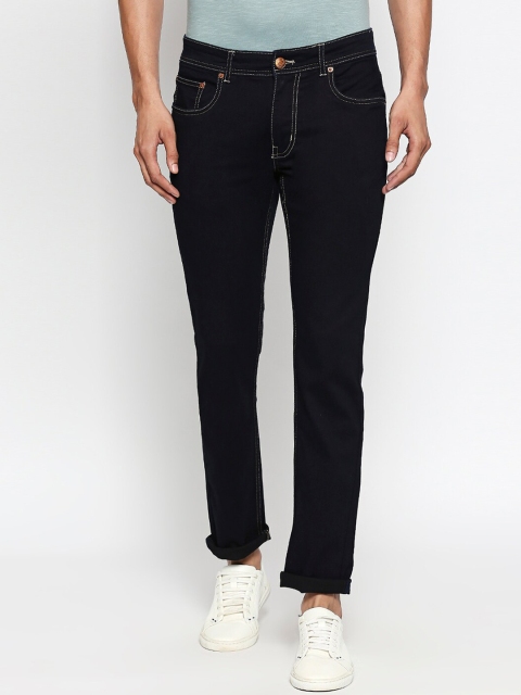 

People Men Navy Blue Slim Fit Mid-Rise Clean Look Stretchable Jeans