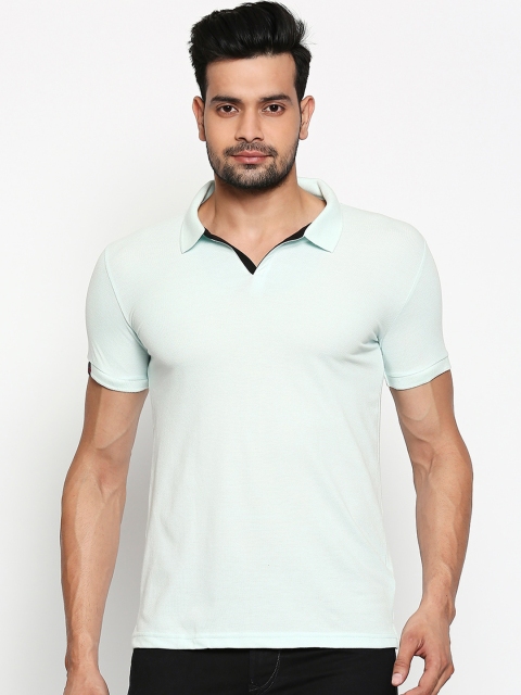

Integriti Men Blue Solid Polo Collar T-shirt