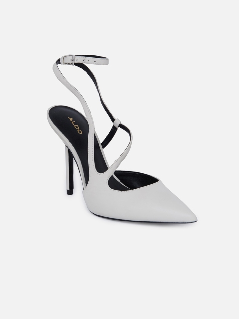 

ALDO Women White Solid Pumps