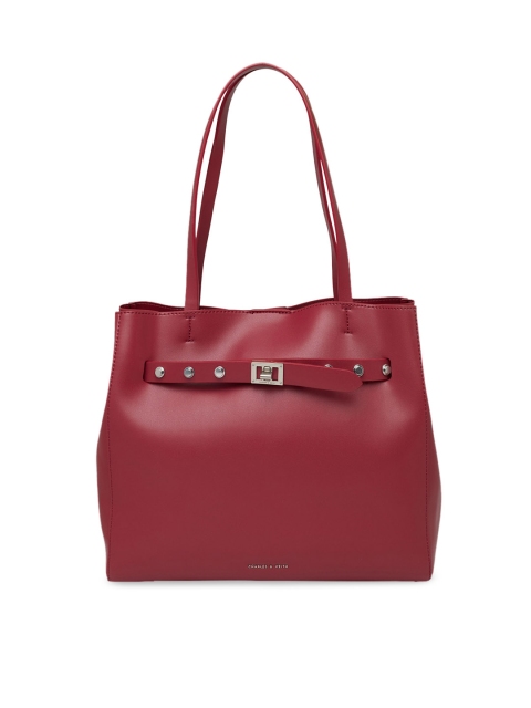

CHARLES & KEITH Red Solid Shoulder Bag